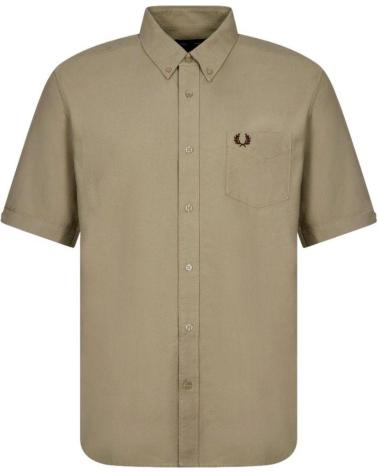 FRED PERRY OXFORD KURZARMHEMD M5503 GRAU GRIS