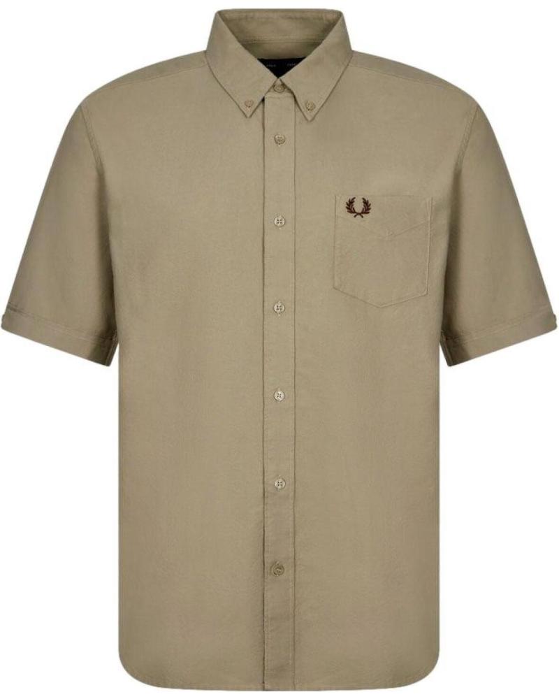 FRED PERRY OXFORD KURZARMHEMD M5503 GRAU GRIS