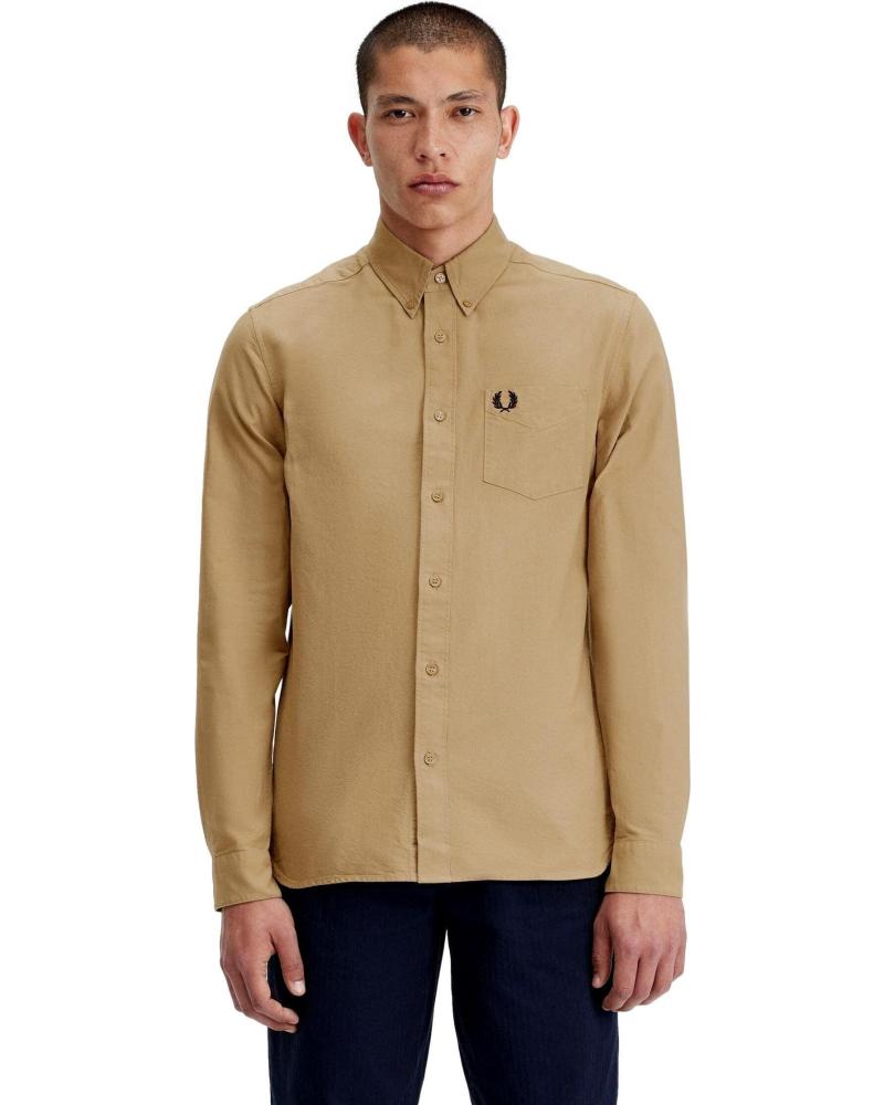 FRED PERRY OXFORD HEMD M5516 BEIGE BEIGE