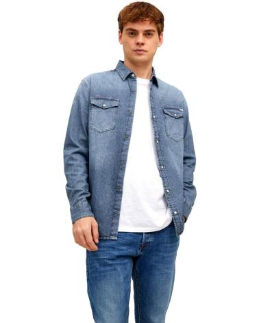 JACK & JONES JEANSHEMD 12138115 BLAU AZUL