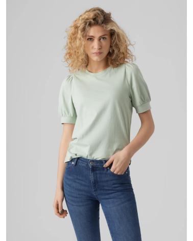 VERO MODA T-SHIRT ALGODÃO 10275520 VERDE GREEN