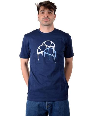 T-SHIRT ELLESSE SHM14266 BLU CON STAMPA FRONTALE AZUL