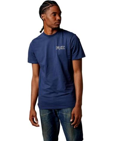 T-SHIRT FOX OUT AND ABOUT 29785 BLU CON GRAFICA POSTERIORE AZUL