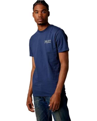 T-SHIRT FOX OUT AND ABOUT 29785 BLU CON GRAFICA POSTERIORE AZUL