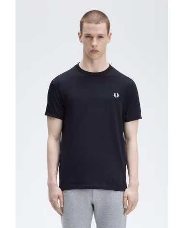 FRED PERRY Ringer T-Shirt White WHITE