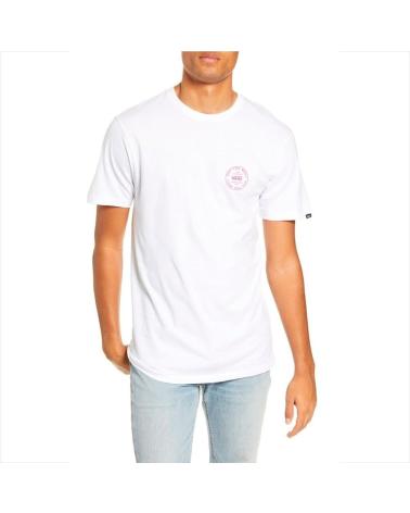 T-SHIRT VANS OFF THE WALL VN0A49Q8WHT BIANCA CON LOGO BLANCO
