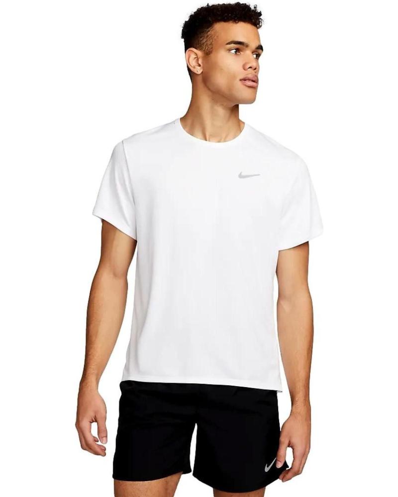 T-SHIRT DA CORSA NIKE MILER DV9315 BIANCA BLANCO