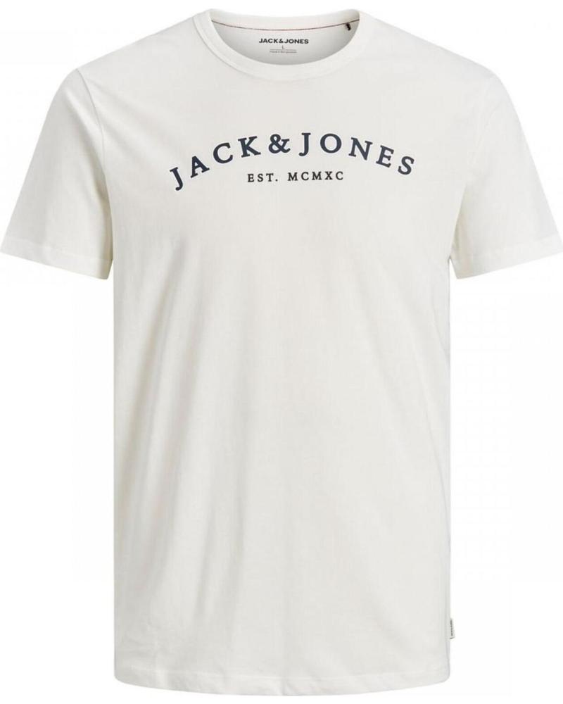 JACK & JONES JUNIOR 12195902 KURZARM-T-SHIRT WEISS BLANCO