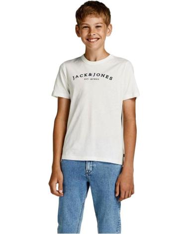 JACK & JONES JUNIOR 12195902 KURZARM-T-SHIRT WEISS BLANCO