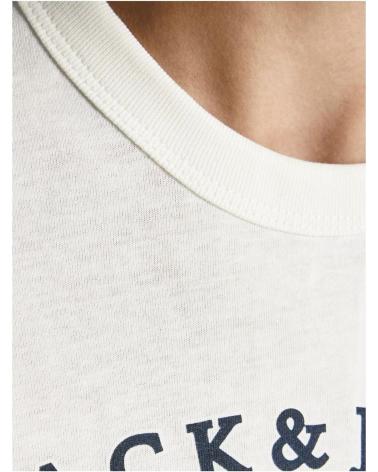 JACK & JONES JUNIOR 12195902 KURZARM-T-SHIRT WEISS BLANCO