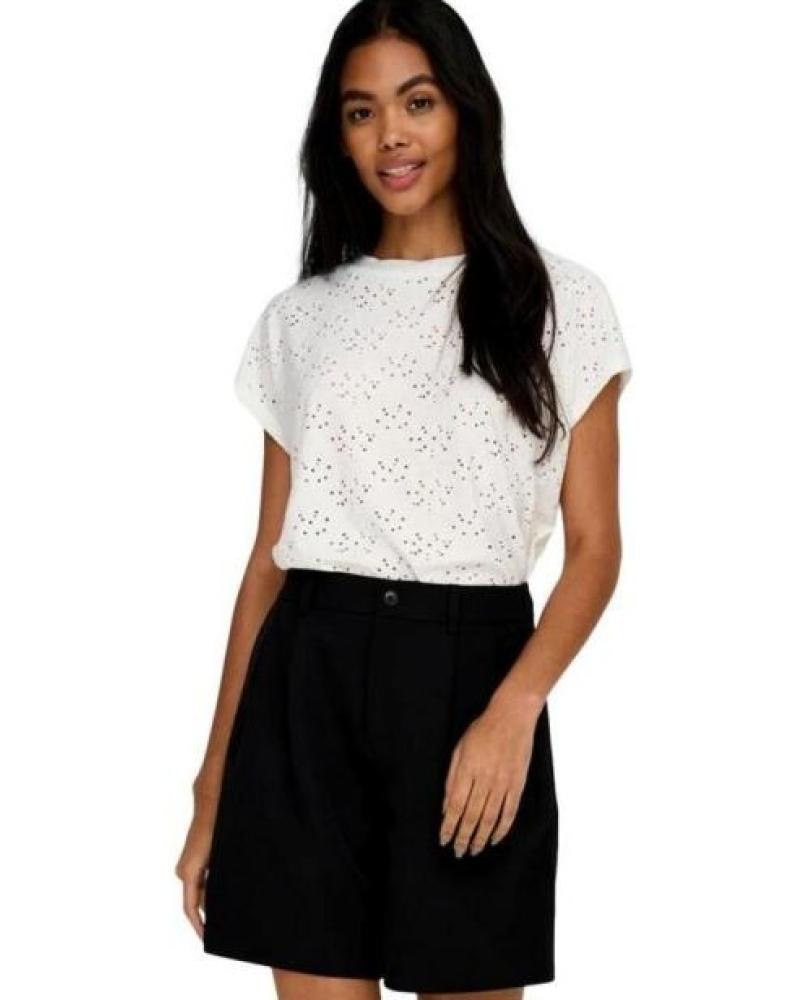 ONLY CAMISETA CALADA MUJER 15231005 BLANCO
