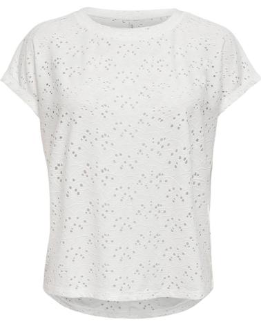 ONLY CAMISETA CALADA MUJER 15231005 BLANCO