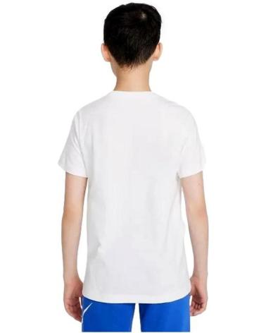 T-SHIRT NIKE SPORTSWEAR BIANCA PER BAMBINO DO1825 BLANCO