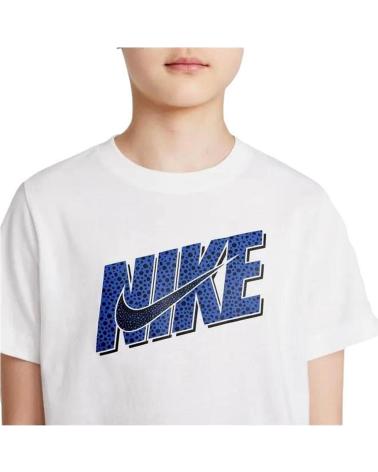 T-SHIRT NIKE SPORTSWEAR BIANCA PER BAMBINO DO1825 BLANCO