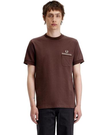 Inizio-FRED-PERRY-CAMISETA-CON-BOLSILLO-M4650-MARRóN