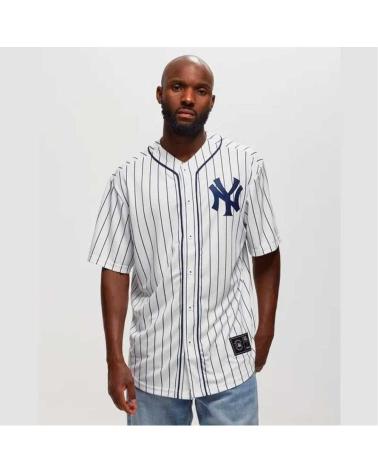 CAMISA BEISEBOL FANATICS MLB NEW YORK YANKEES FUNDAMENTAL FRANCHISE BRANCA LISTRADA 007N-071R-NK-0IY BLANCO