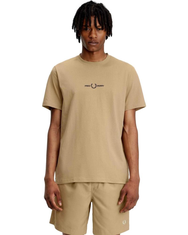 T-SHIRT FRED PERRY M4580 MARRONE MARRóN