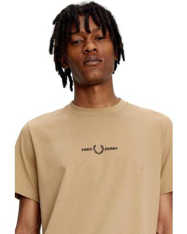 T-SHIRT FRED PERRY M4580 MARRONE MARRóN