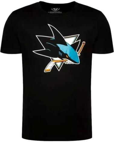 T-SHIRT 47 BRAND SAN JOSE SHARKS NHL PRETA NEGRO