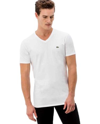 Inizio-LACOSTE-CAMISETA-HOMBRE-CUELLO-EN-PICO-TH2036-BLANCO