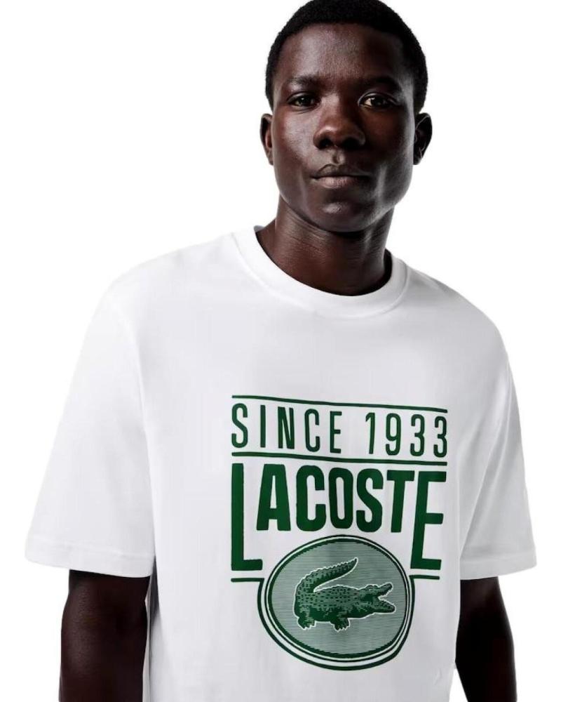 T-SHIRT LACOSTE TH31500001 BRANCA BLANCO