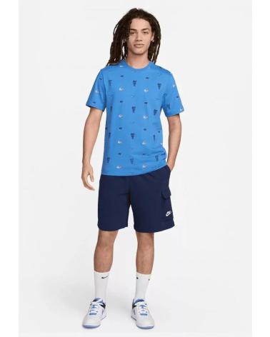 NIKE CAMISETA MANGA CORTA HOMBRE LOGOS EQ8036 AZUL