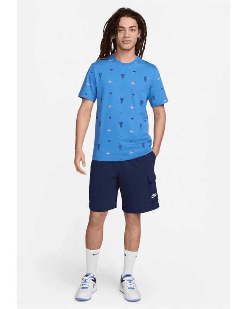 NIKE CAMISETA MANGA CORTA HOMBRE LOGOS EQ8036 AZUL