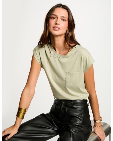 MORGAN CAMISETA MANGA CORTA 251-DYROU GREEN