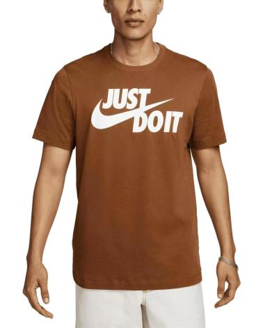 T-SHIRT A MANICHE CORTE NIKE AR5006 MARRONE MARRóN