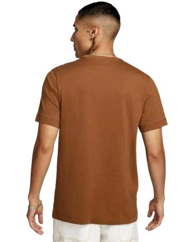 T-SHIRT A MANICHE CORTE NIKE AR5006 MARRONE MARRóN