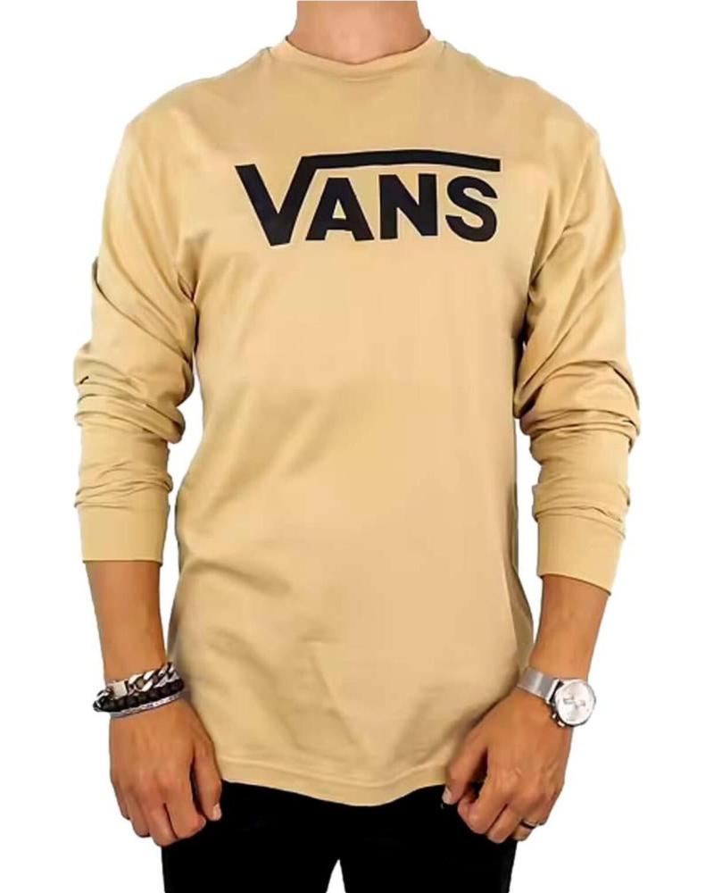 VANS OFF THE WALL CLASSIC LOGO LANGARMSHIRT BEIGE VN000K6HY97 BEIGE