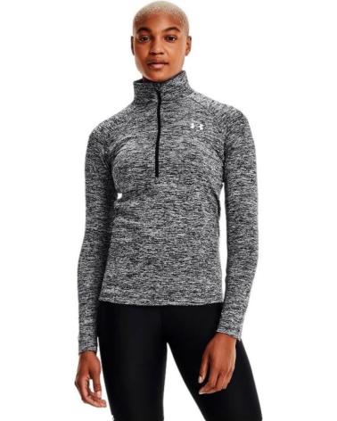 UNDER ARMOUR CAMISETA TECH 1320128 COM GOLA ZÍPER CINZA GRIS