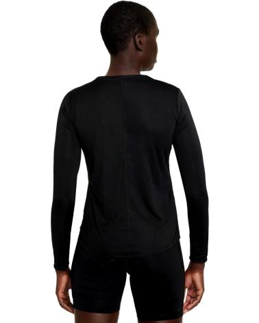 T-SHIRT NERA NIKE DRI-FIT ONE DD0641 A MANICHE LUNGHE PER ALLENAMENTO NEGRO