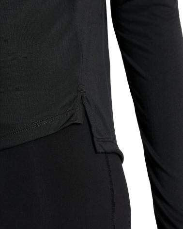T-SHIRT NERA NIKE DRI-FIT ONE DD0641 A MANICHE LUNGHE PER ALLENAMENTO NEGRO