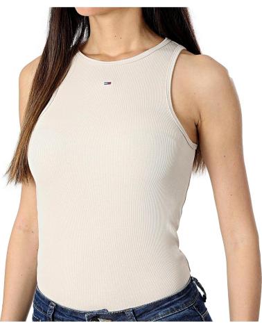 Camisetas-para-mujer-TOMMY-JEANS-CAMISETA-MUJER-TIRANTES-ESSENTIAL-DW0DW18382-BEIGE