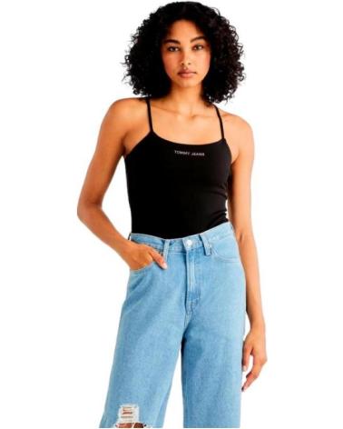 TOMMY JEANS CAMISETA DE TIRANTES NEGRA DW0DW17364 AZUL