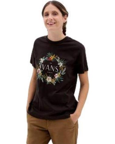 MAGLIETTA VANS WREATH OF FLOWERS VN00050EXTF NERA NEGRO