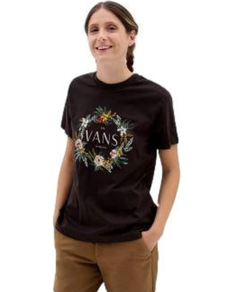 MAGLIETTA VANS WREATH OF FLOWERS VN00050EXTF NERA NEGRO
