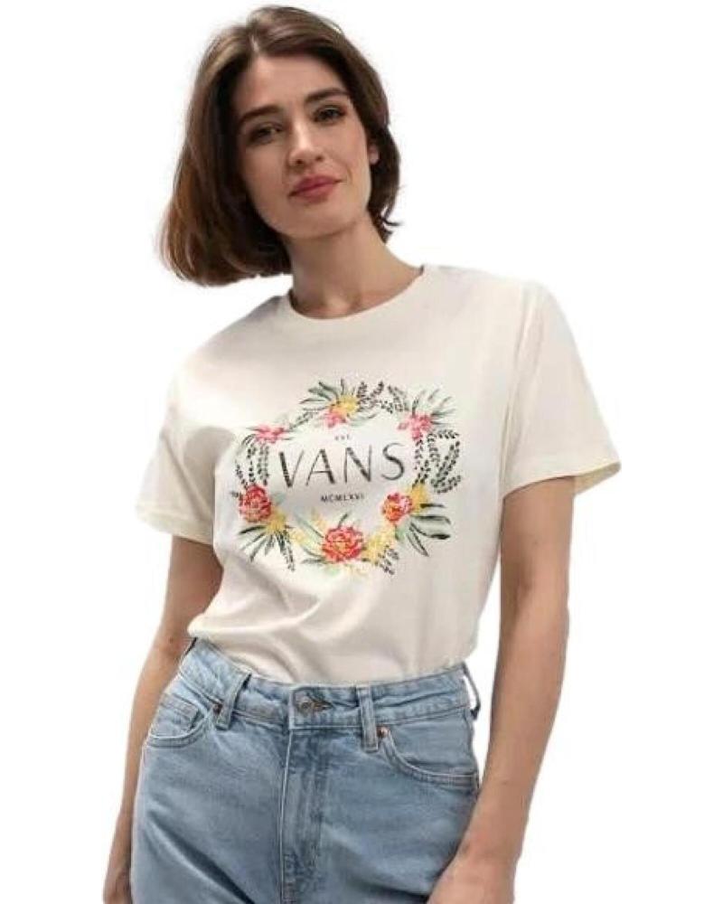 VANS OFF THE WALL CAMISETA DE MANGA CORTA VANS EN PARA MUJER BLANCO