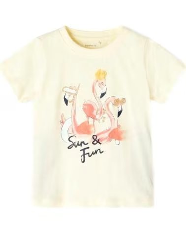NAME IT NAME IT T-SHIRT FÜR MÄDCHEN MIT FLAMINGOS AMARILLO