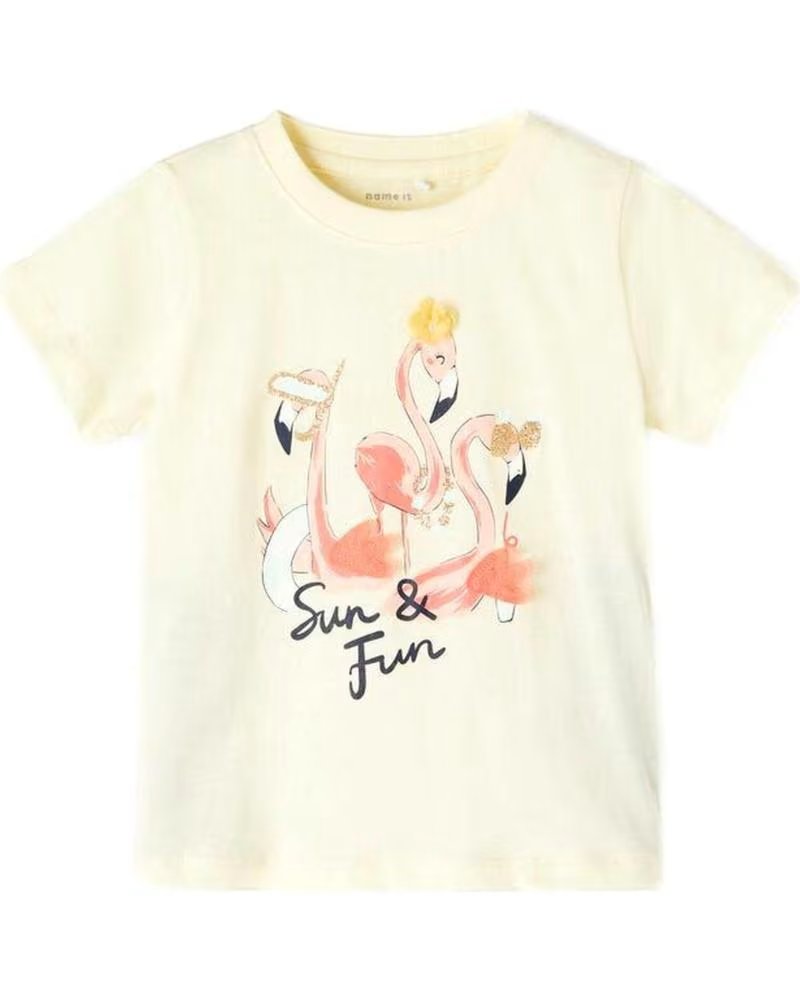 NAME IT NAME IT T-SHIRT FÜR MÄDCHEN MIT FLAMINGOS AMARILLO