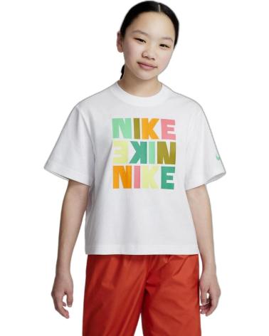 T-SHIRT NIKE BOXY PRINT DZ3579 BIANCA BLANCO