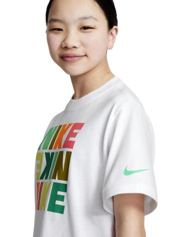 T-SHIRT NIKE BOXY PRINT DZ3579 BIANCA BLANCO