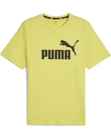 PUMA T-SHIRT À MANCHES COURTES ESSENTIALS LOGO 58666766 VERDE