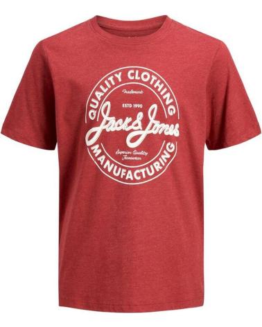T-SHIRT JACK & JONES 12190512 ROUGE AVEC LOGO IMPRIMÉ POUR ENFANT ROJO
