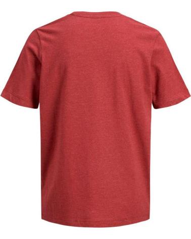 T-SHIRT JACK & JONES 12190512 ROUGE AVEC LOGO IMPRIMÉ POUR ENFANT ROJO