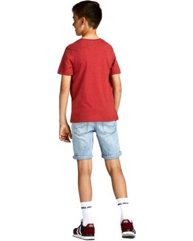 T-SHIRT JACK & JONES 12190512 ROUGE AVEC LOGO IMPRIMÉ POUR ENFANT ROJO
