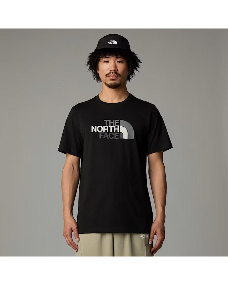 THE NORTH FACE T-SHIRT NF0A8A6CJK3 MIT FRONTLOGO - SCHWARZ NEGRO