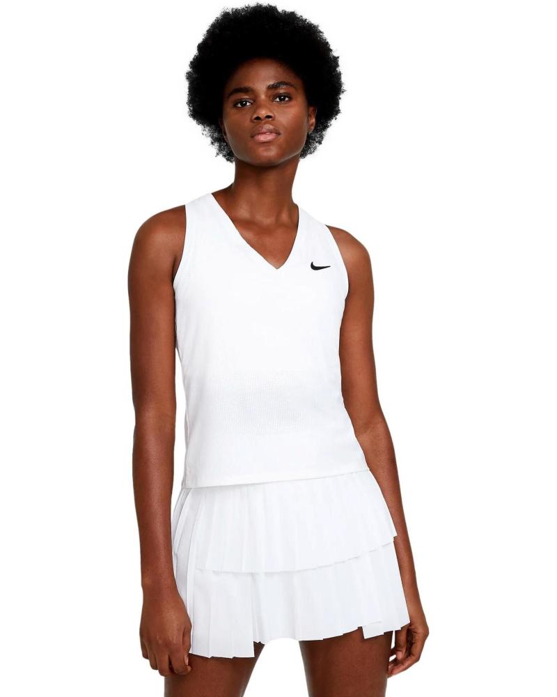 CANOTTA NIKE COURT VICTORY CV4784-100 BIANCA BLANCO