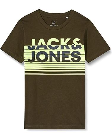 T-SHIRT JACK & JONES CON LOGO SFUMATO 12190494 VERDE VERDE